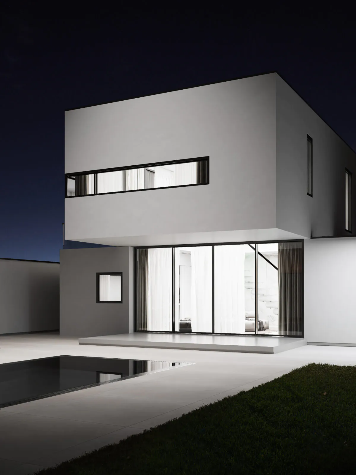 Modern residence, exterior
