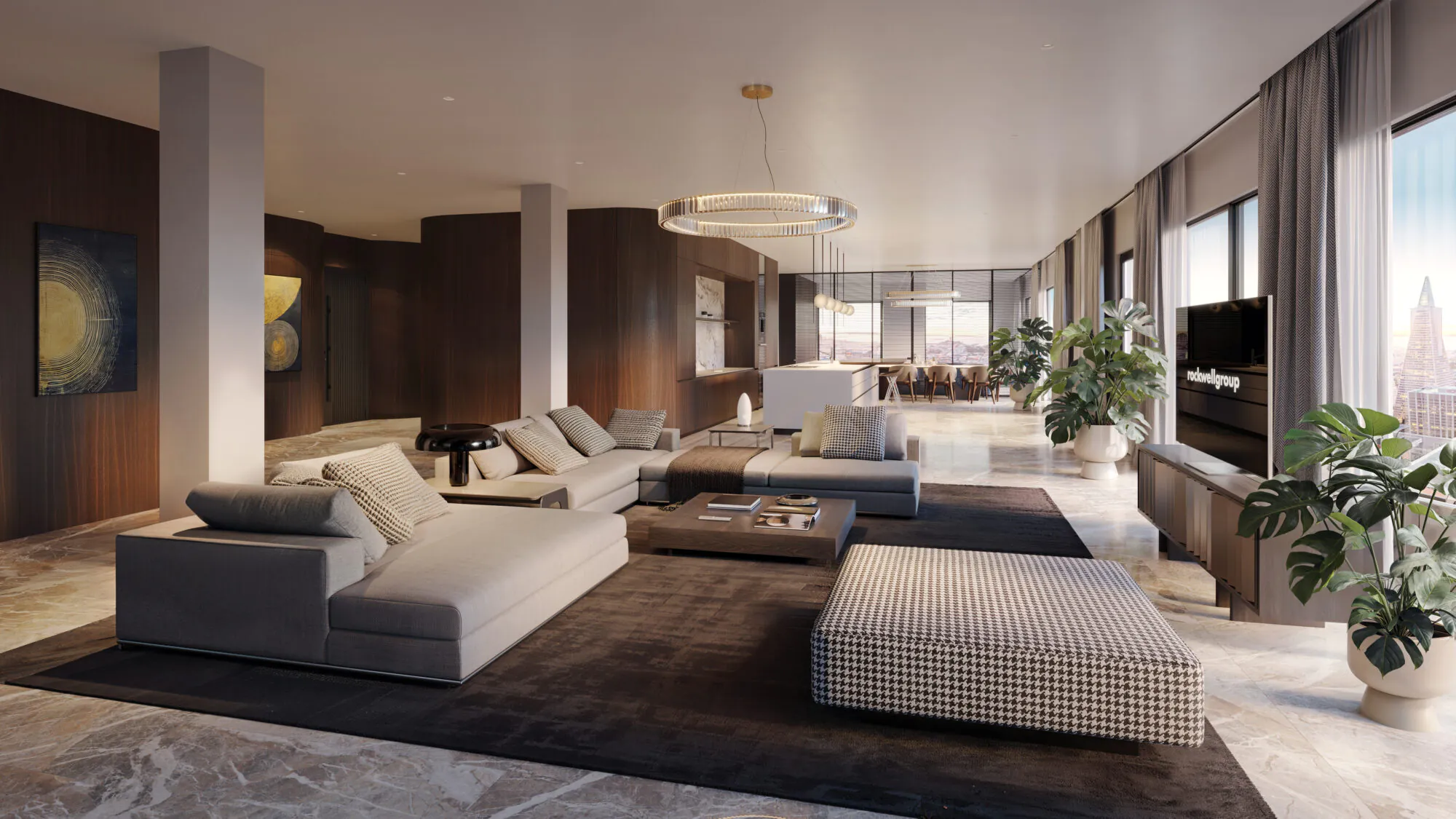 Interior Visualization example — living room render