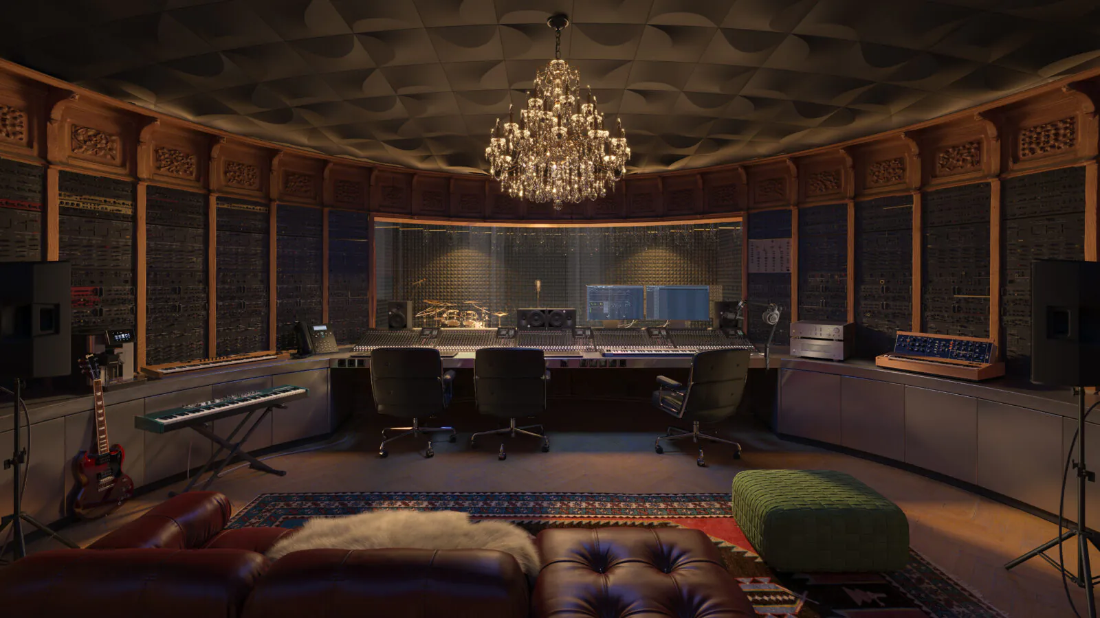 Recording studio interior